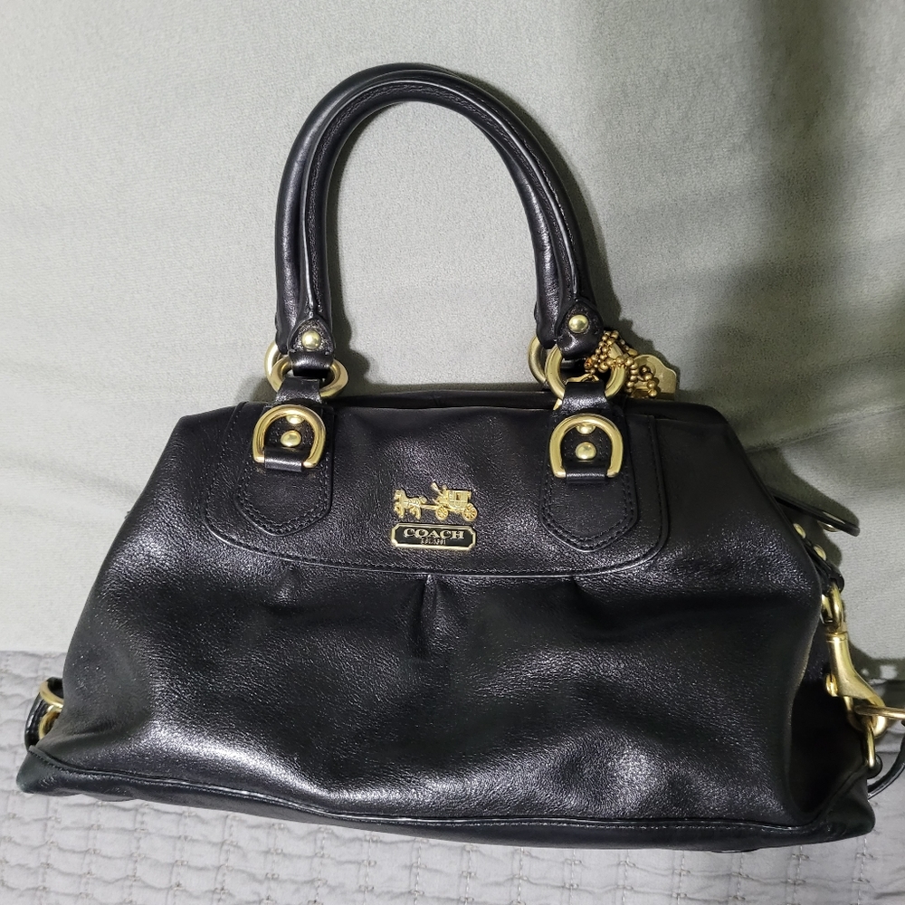 COACH PURSE MADISON LEATHER SATCHEL